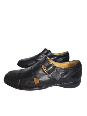 PIKOLINOS Tarifa Black Leather Fisherman Closed-Toe Sandals